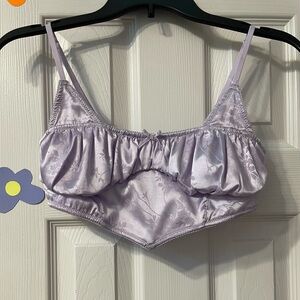 Lilac Floral Corset Top